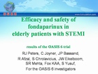 [ISTH2009]Efficacy and safety of fondaparinux in elderly patients with STEMI